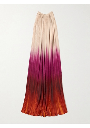 Dima Ayad - Ombré Plissé-taffeta Gown - Pink - XS,S,M,L,XL,XXL,XXXL,XXXXL