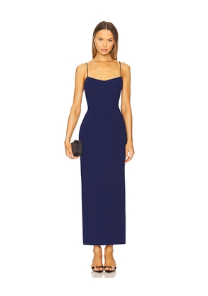 Amanda Uprichard Lawrence Maxi Dress in Navy. Size L. Also in M, S.