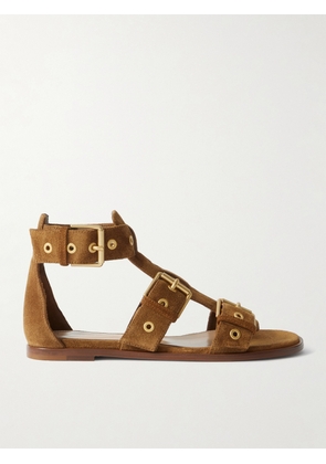 Gianvito Rossi - Buckled Suede Sandals - Brown - IT36,IT36.5,IT37,IT37.5,IT38,IT38.5,IT39,IT39.5,IT40,IT40.5,IT41,IT41.5,IT42