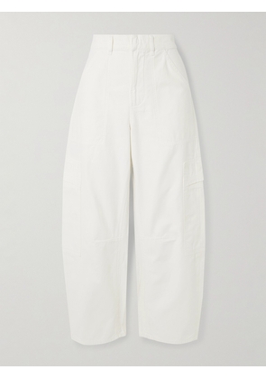 Citizens of Humanity - Marcelle Cotton Tapered Cargo Pants - Cream - 23,24,25,26,27,28,29,30,31,32