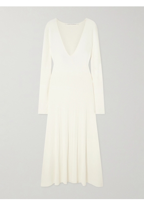 Maria McManus - Ribbed-knit Midi Dress - Off-white - x small,small,medium,large
