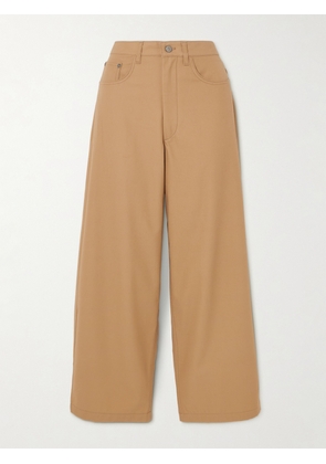 Maria McManus - Massive Organic Cotton-twill Wide-leg Pants - Brown - US0,US2,US4,US6,US8,US10