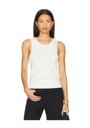 EAVES Lavanda Sleeveless Knit Top in Ivory. Size L. Also in M, XL.