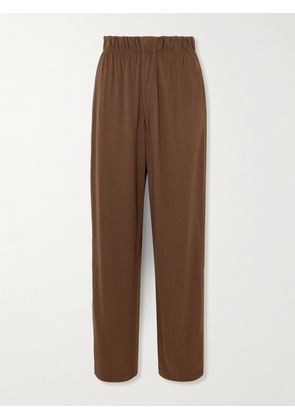 ÉTERNE - Lounge Cotton And Modal-blend Jersey Pants - Brown - x small,small,medium,large,x large