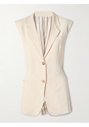 Etro - Floral-jacquard Vest - Ivory - IT38,IT40,IT42,IT44,IT46,IT48