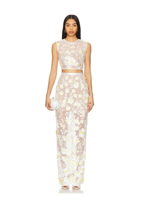 Bronx and Banco Jasmine Two Piece Set in White. Size L. Also in S.