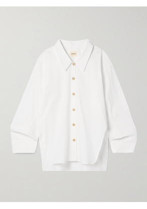 KHAITE - Herschel Oversized Cotton-poplin Shirt - White - x small,small,medium,large,x large