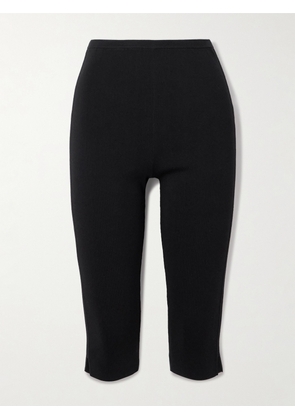 TOTEME - Cropped Crepe Slim-leg Pants - Black - xx small,x small,small,medium,large,x large