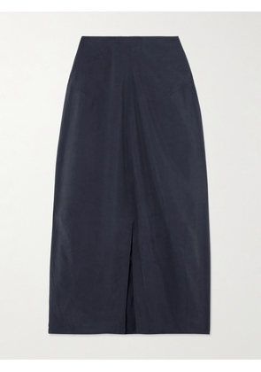 TOTEME - Parachute Silk-blend Maxi Skirt - Gray - DK32,DK34,DK36,DK38,DK40