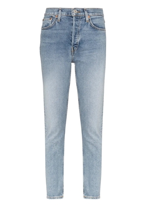 RE/DONE slim-fit cropped jeans - Blue