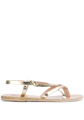 Ancient Greek Sandals Semele flat sandals - Metallic
