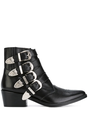 Toga Pulla multi straps boots - Black