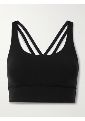 lululemon - Energy Longline Bra Medium Support, B-d - Black - US2,US4,US6,US8,US10,US12,US14