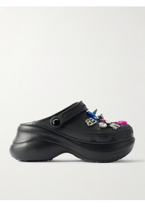Balenciaga - + Crocs™ Embellished Rubber Mules - Black - IT36,IT36.5,IT37,IT37.5,IT38,IT38.5,IT39,IT39.5,IT40,IT40.5,IT41