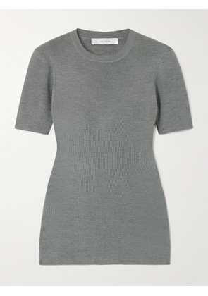 The Row - Jannat Silk T-shirt - Gray - x small,small,medium,large,x large