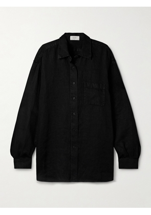 The Row - Nesson Linen Shirt - Black - US0,US2,US4,US6,US8,US10,US12,US14