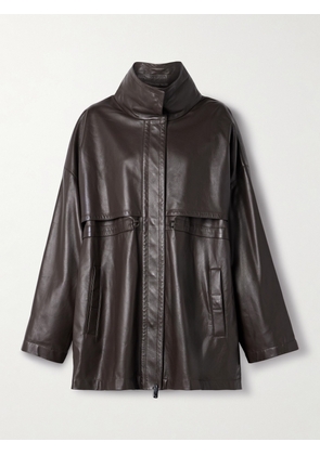 The Row - Herbie Leather Jacket - Brown - US0,US2,US4,US6,US8