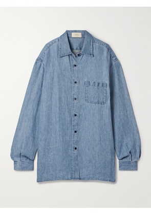 The Row - Nesson Linen-chambray Shirt - Blue - US0,US2,US4,US6,US8,US10,US12,US14