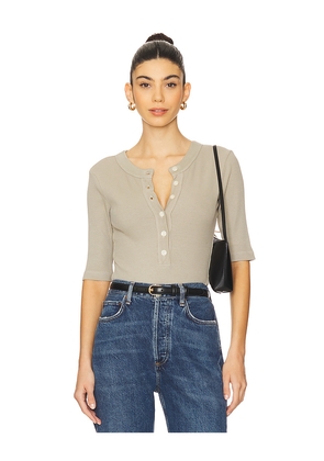 Citizens of Humanity Nali Henley Tee in Sage. Size M. Also in S, XS.
