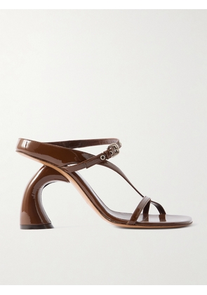 Dries Van Noten - Patent-leather Mules - Brown - IT35,IT36,IT36.5,IT37,IT37.5,IT38,IT38.5,IT39,IT39.5,IT40,IT41