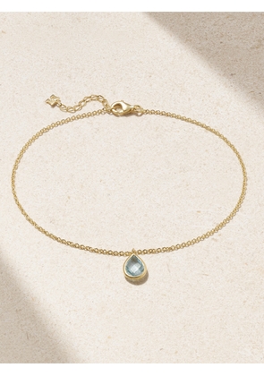 Mateo - 14-karat Gold Topaz Anklet - One size