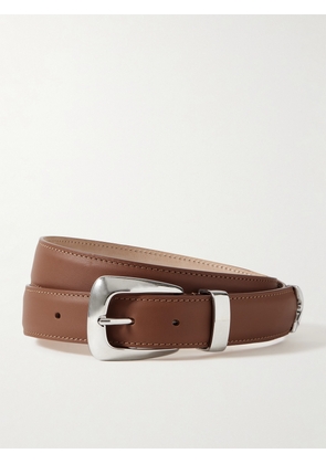 KHAITE - Benny Leather Belt - Brown - 70,75,80,85,90
