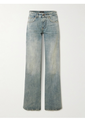 Balenciaga - Distressed Mid-rise Wide-leg Jeans - Blue - XS,S