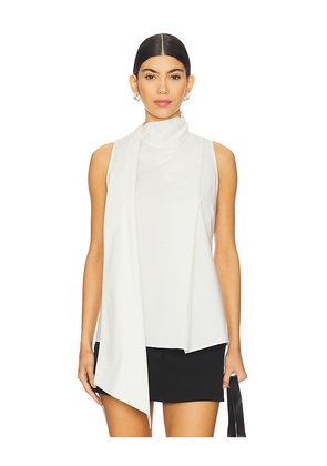 EAVES Noam Poplin Top in Ivory. Size L. Also in M, S.
