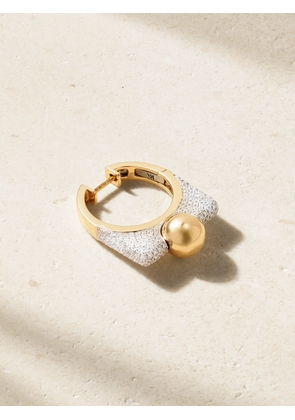 Rainbow K - Ball 14-karat Yellow And White Gold Diamond Single Earring - One size