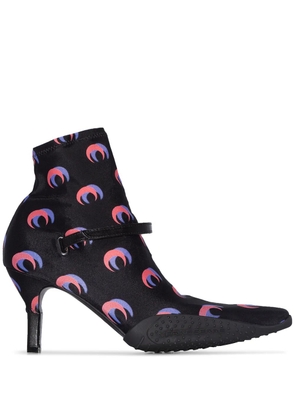 Marine Serre Moonwear sock boots - Black