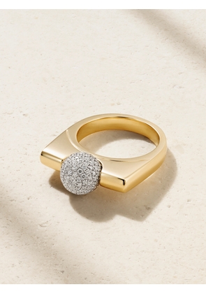 Rainbow K - Ball 14-karat Yellow And White Gold Diamond Ring - 52,54