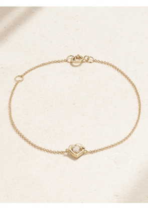 STONE AND STRAND - Tie The Knot 10-karat Gold Diamond Bracelet - One size