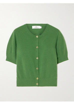 Arch4 - Stanley Cropped Cashmere Cardigan - Green - x small,small,medium,large,x large