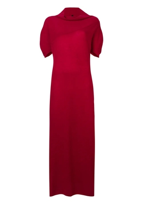UNRAVEL PROJECT cashmere knitted long dress - Red