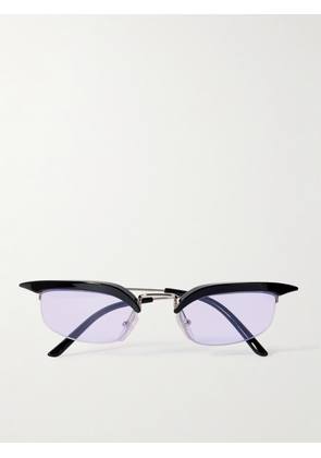 Prada Eyewear - D-frame Acetate And Silver-tone Sunglasses - Black - One size