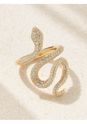 OLE LYNGGAARD COPENHAGEN - Snake Medium 18-karat Gold Diamond Ring - 55