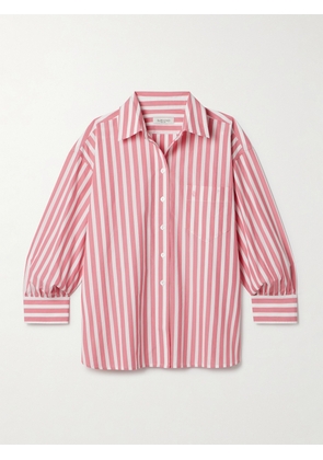 Suzie Kondi - Kappa Striped Cotton-poplin Shirt - Pink - x small,small,medium,large,x large