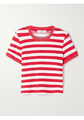 Suzie Kondi - Capri Striped Cotton-blend Terry T-shirt - Red - x small,small,medium,large,x large