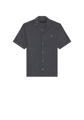 ALLSAINTS Felix Button Down Shirt in Navy. Size M. Also in S.