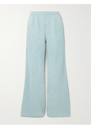 Suzie Kondi - Anesi Linen Flared Pants - Blue - x small,small,medium,large,x large