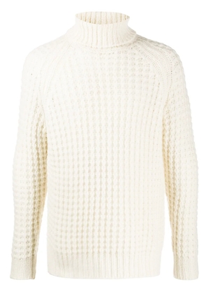 Roberto Collina waffle-knit roll-neck jumper - Neutrals