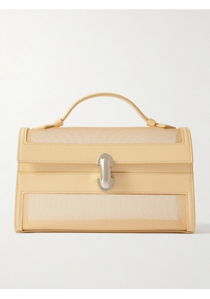 Savette - Symmetry Pochette Leather And Mesh Tote - Neutrals - One size