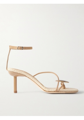 Christopher Esber - Doma Stone-embellished Suede Sandals - Neutrals - IT35,IT36,IT37,IT38,IT39,IT40,IT41