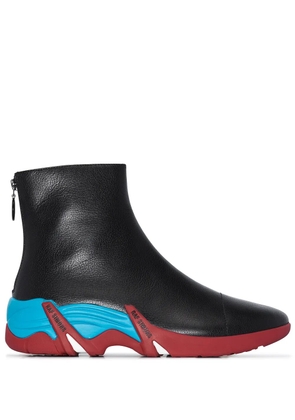 Raf Simons Cylon high-top leather sneakers - Black