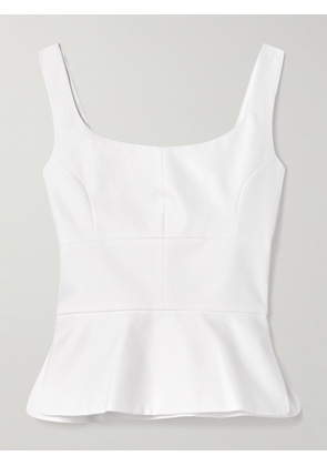 LIBEROWE - Cotton-poplin Peplum Top - White - x small,small,medium,large,x large