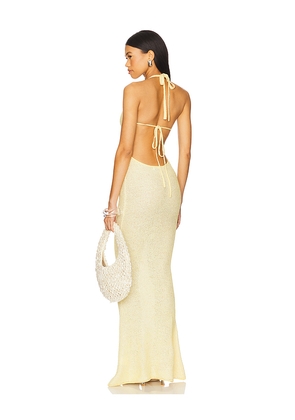 ASTA RESORT x REVOLVE Daphne Dress in Yellow. Size L. Also in S, M, XL.