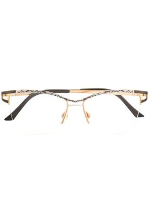 Cazal 1243 rectangular-frame glasses - Black