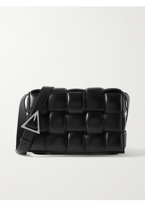 Bottega Veneta - Cassette Medium Padded Intrecciato Leather Shoulder Bag - Black - One size