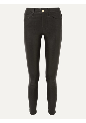 FRAME - Le High Skinny Leather Pants - Black - 23,24,25,26,27,28,29,30,31,32