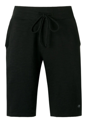 Amir Slama embroidered-detail knee-length shorts - Black